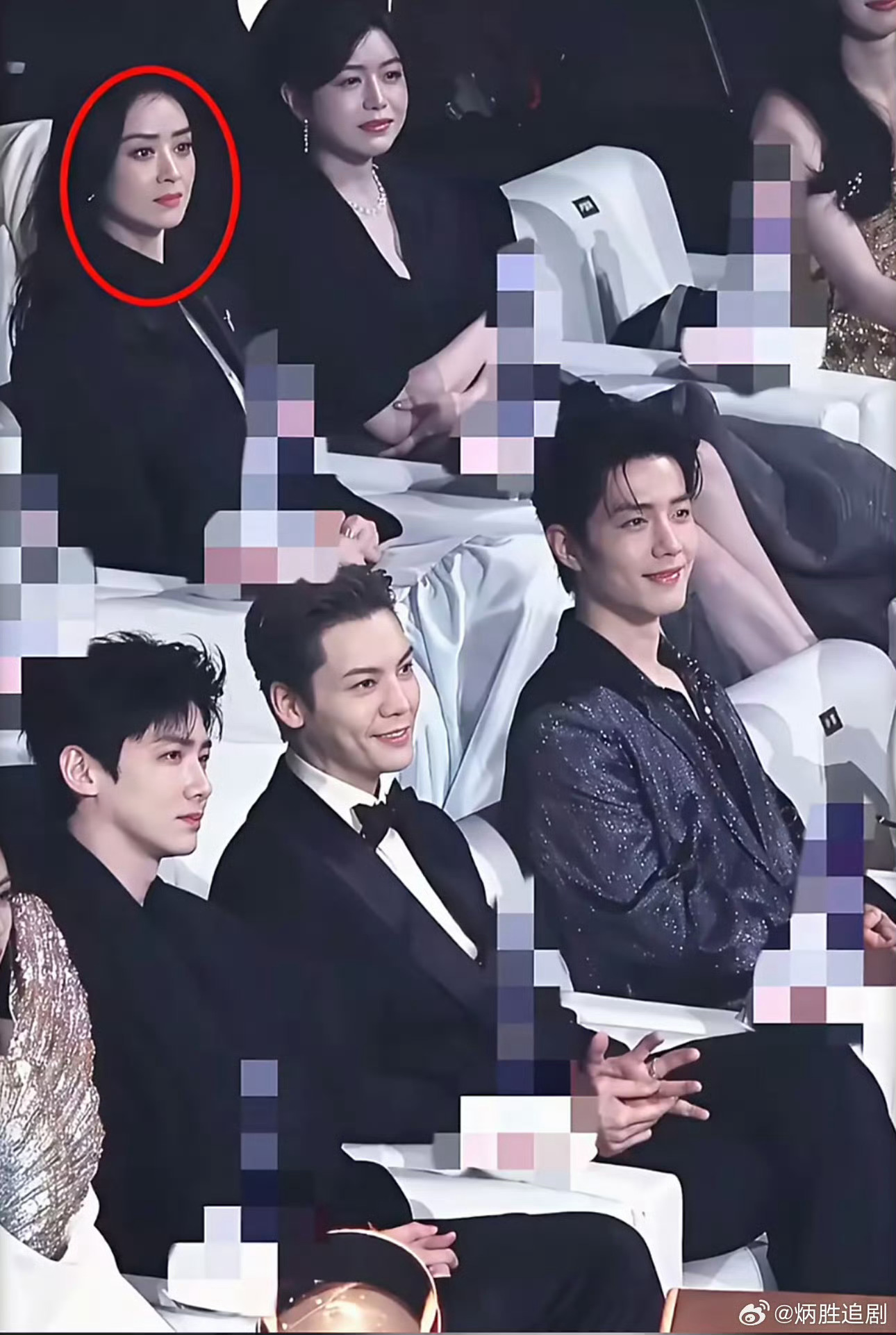 地方台盛典就这样眼高手低，刚拿白玉兰女配角色大爆的蒋欣都只能让位坐第二排，不知道