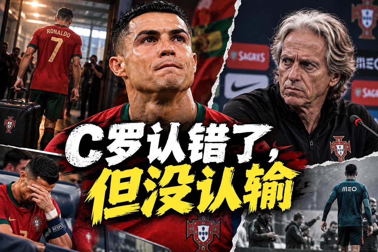 C罗认错了，但没认输

我原本以为C罗这次会硬到底。

没想到41岁的他出来之后