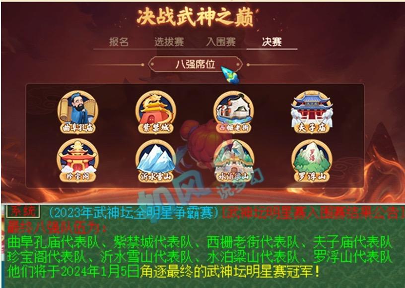 2023武神坛全明星8强出炉，渔岛、生日快乐2大豪门爆冷出局，浩文排名第10！在