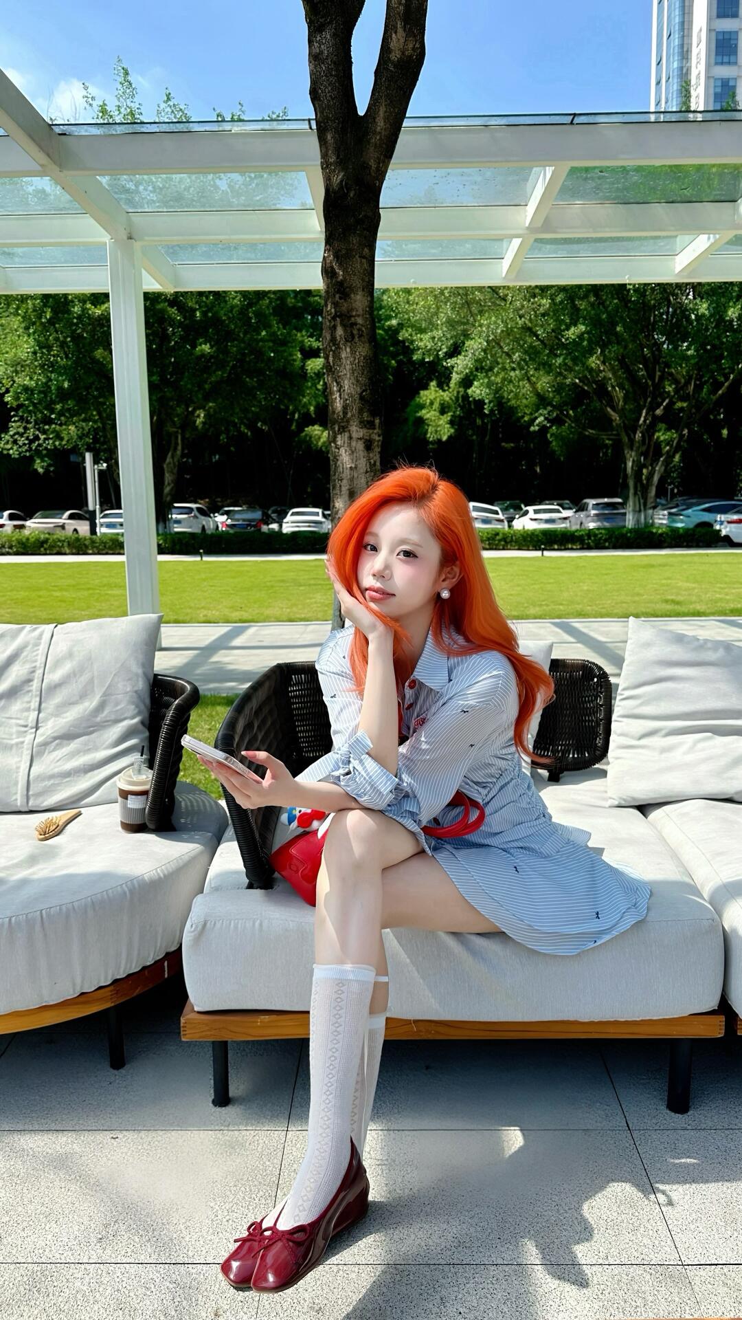 橘发真的和夏天太搭了🍊🧡