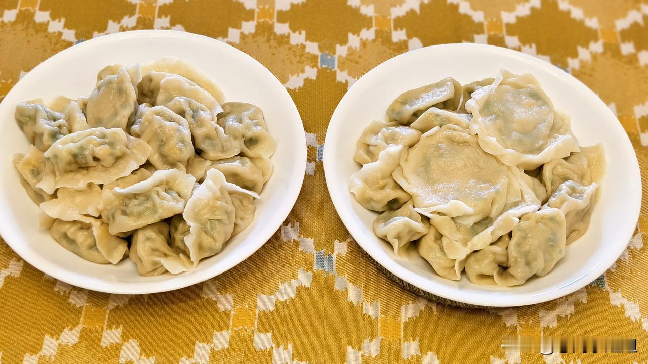 晚饭吃完了，包的三鲜馅饺子。最爱吃三鲜馅饺子，必须是干虾仁才馅。
猪肉、鸡蛋、韭