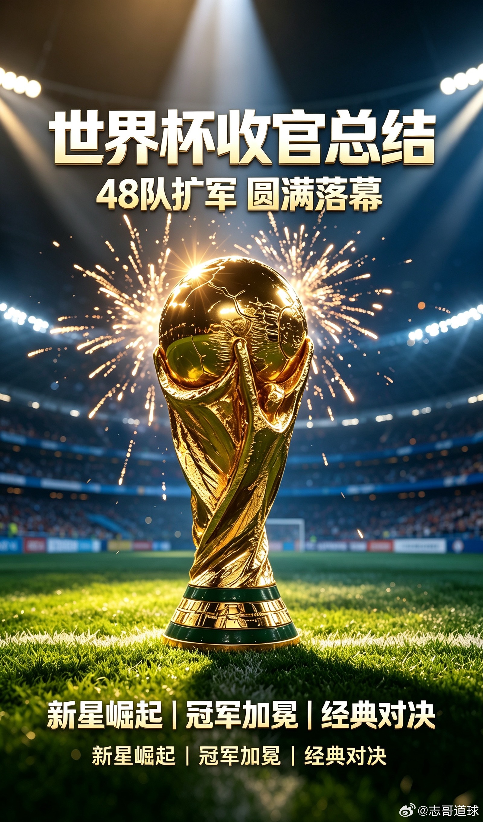2026世界杯圆满收官，为期一个月的美加墨世界杯之旅画上句号，有人圆梦加冕，有人