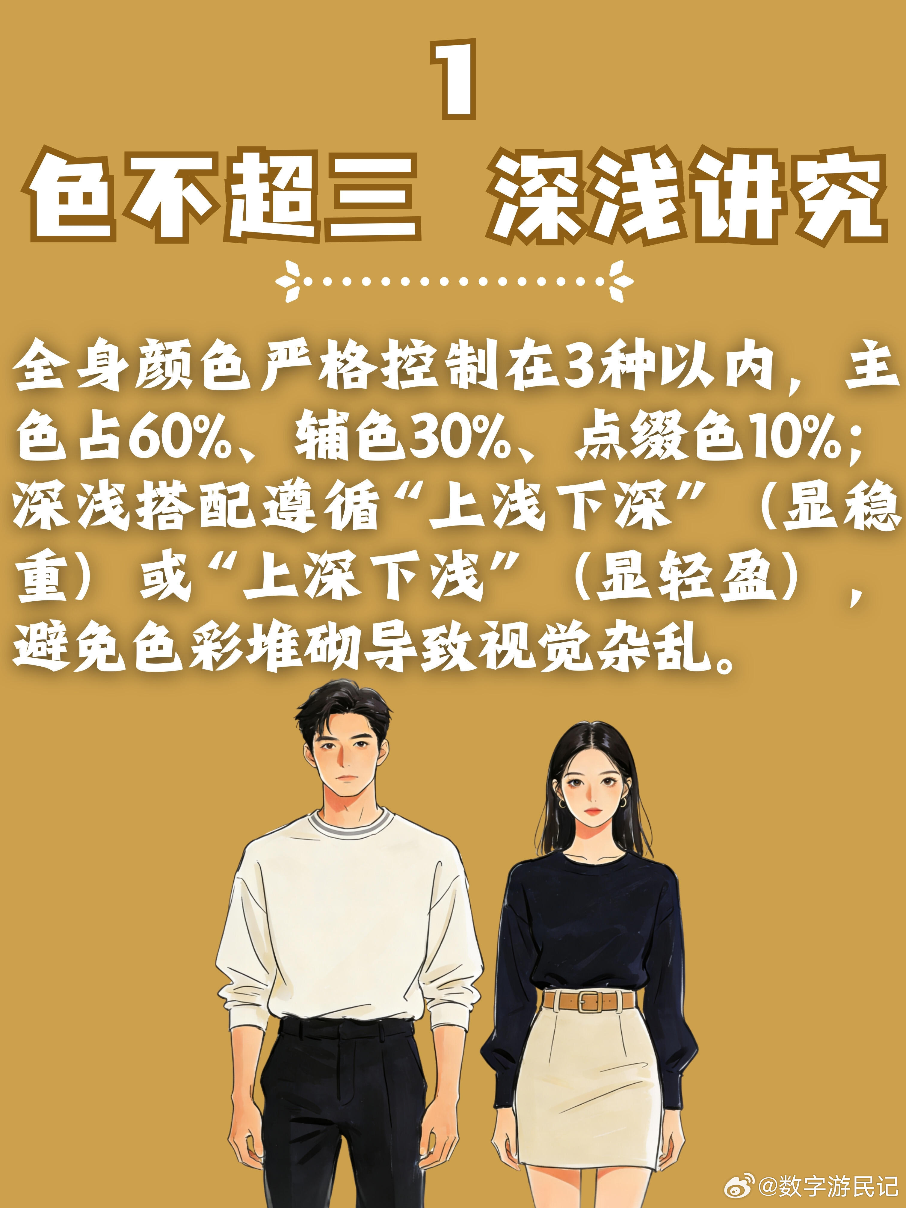 头一次见把优点全穿出来的穿搭口诀。总结的7条穿搭口诀，建议收藏学习！老板们争取理