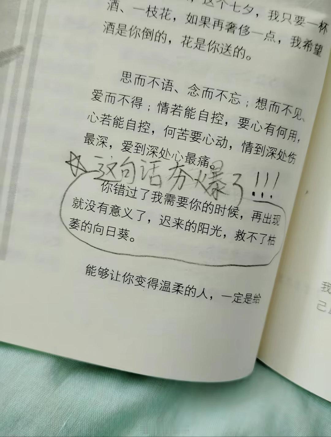 你错过了我需要你的时候,再出现就没有意义了,迟来的阳光,救不了枯萎的向日葵。 ​