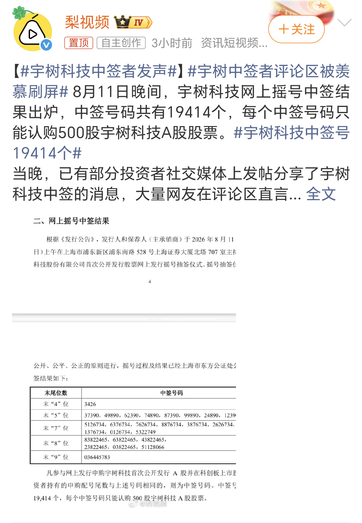 宇树科技中签者发声感觉宇树科技的股价定的有点高，万一破发了呢 