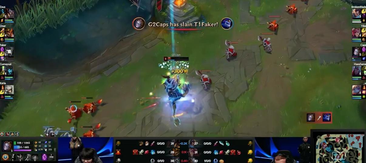 丹砂丹砂丹砂！！！#Cpas单杀faker# Caps再次单杀李哥，今天Fake