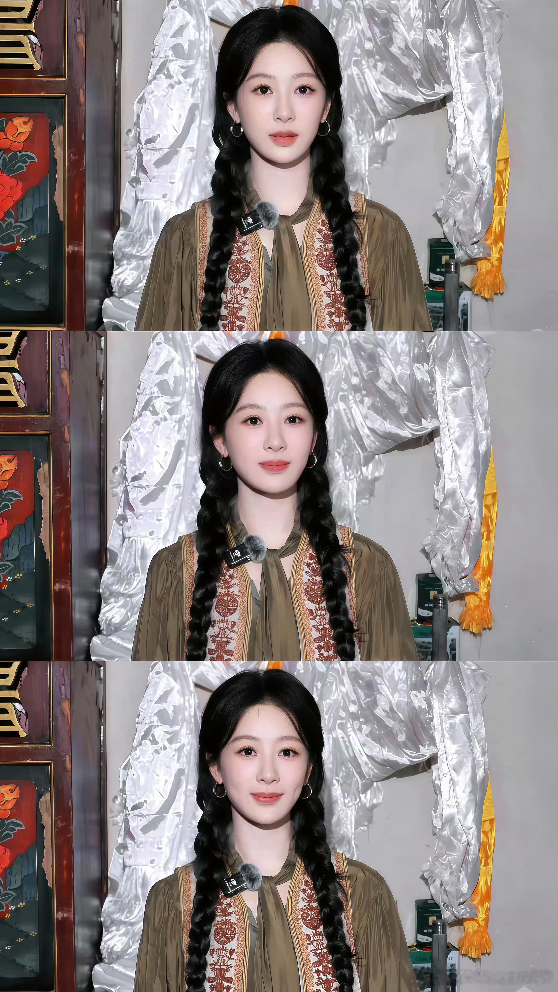 杨紫杨紫白菊回家杨紫  想说的话太多，见到紫宝时只能听取:“啊”声一片！[送花花