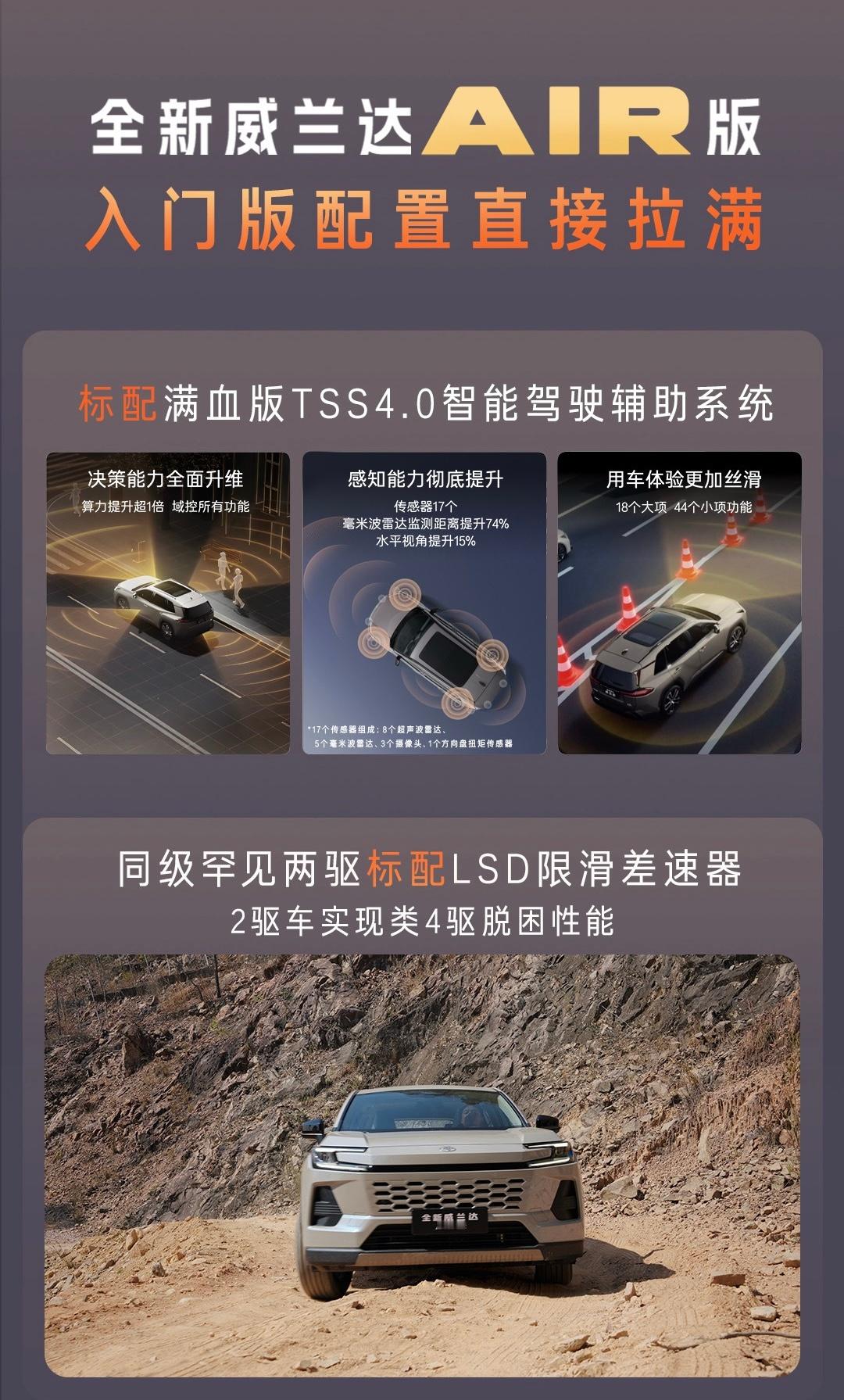 威兰达AIR版上市13.78万起初八一开班，广汽丰田就公布了威兰达AIR版的新权