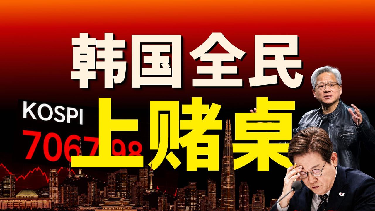 韩国，120万人爆仓！

全民炒股不多见，
一手好牌打稀烂。
韩国股市若赌场，