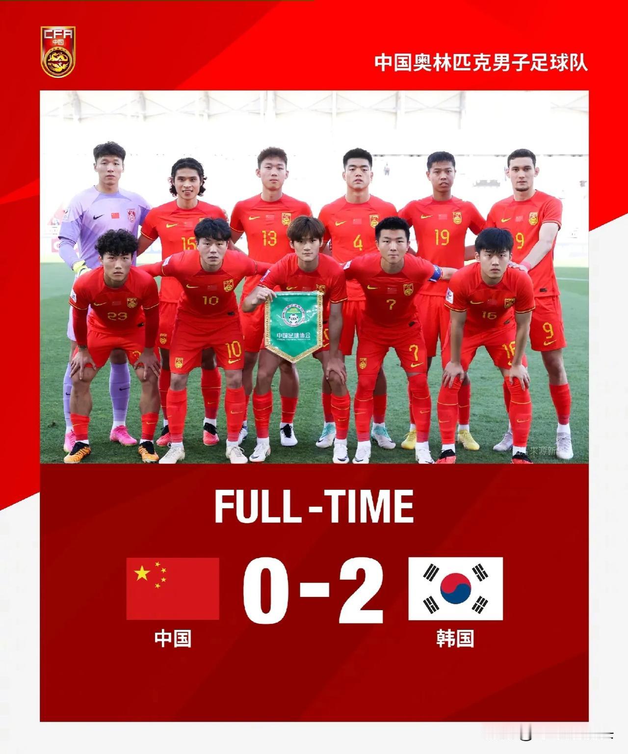 真水！中国国奥0：2韩国国奥，6大“不可思议”

1，“不可思议”，3：2的比赛