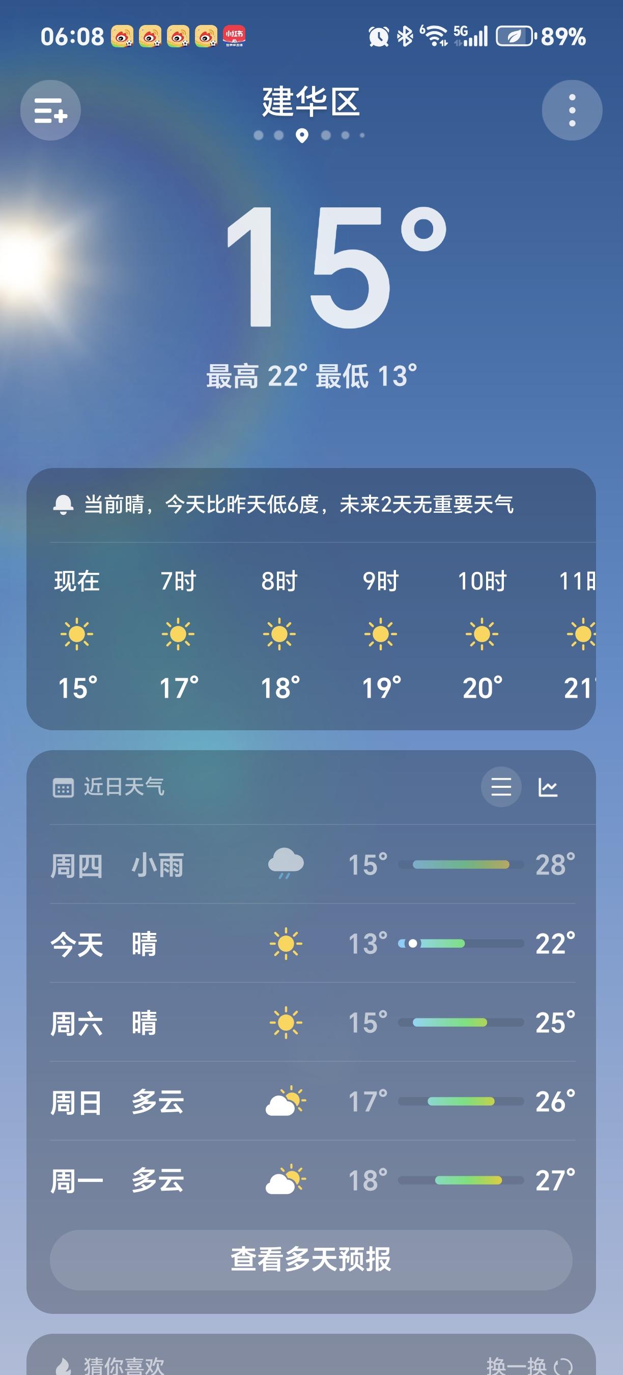 立秋到了，一场雨一场风，温度直接降了十度，这断崖式降温真让人措手不及，都不知道穿