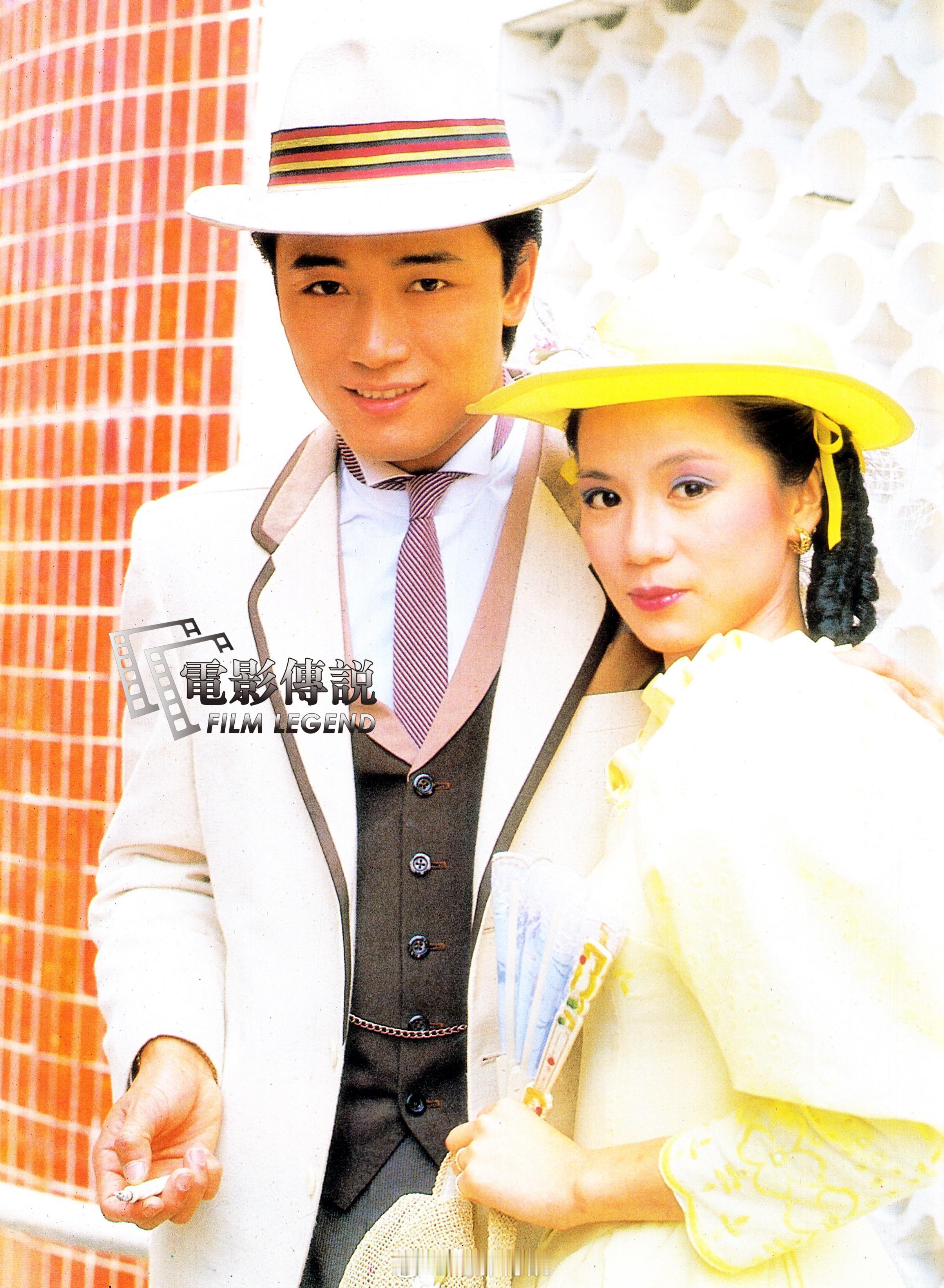 #電影傳說扫描# 1984年，电视剧《生锈桥王》片场，男女主角#苗侨伟# 和#翁