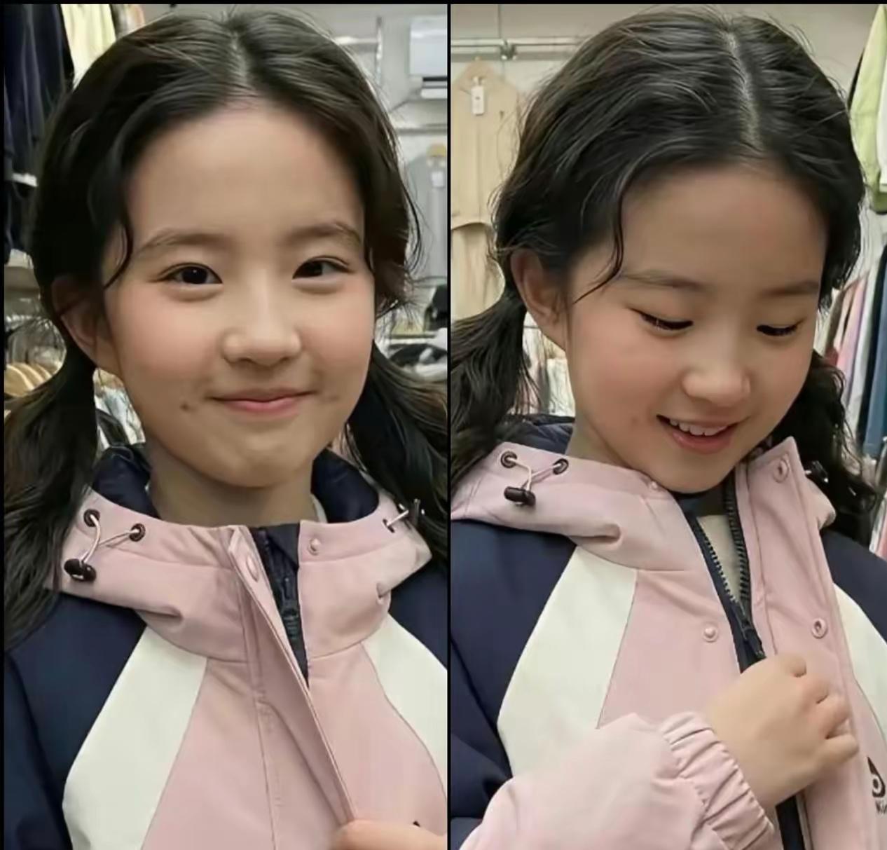 我反而觉得这小女孩比刘亦菲漂亮可爱[大笑]