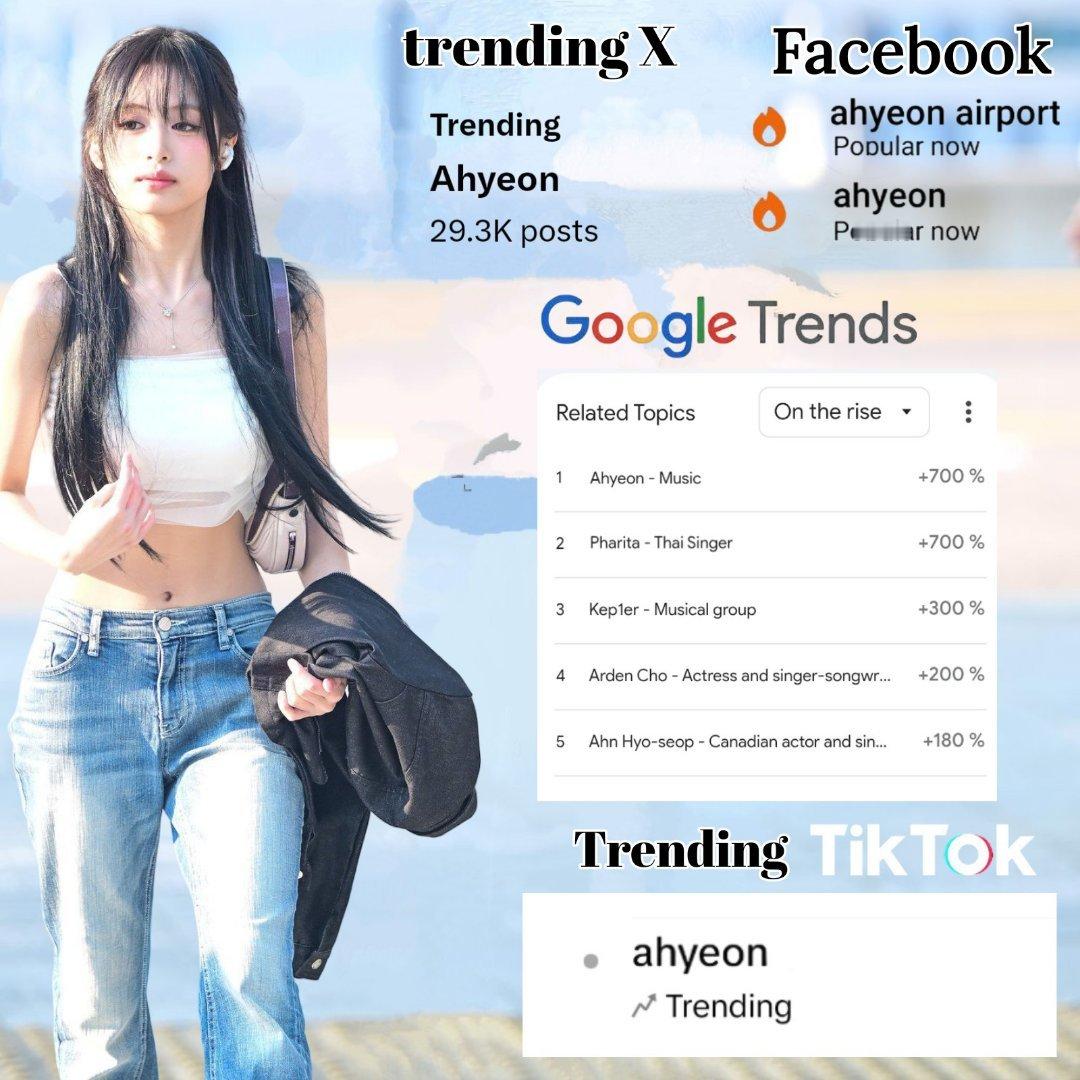 AHYEON 目前以2.93万条相关帖子（迄今为止提及次数最多的相关话题）登上X