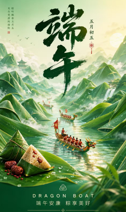 时光浅浅，端午又至。愿家中烟火常安，岁岁圆满皆顺遂；祈世间四季温柔，年年朝夕皆安