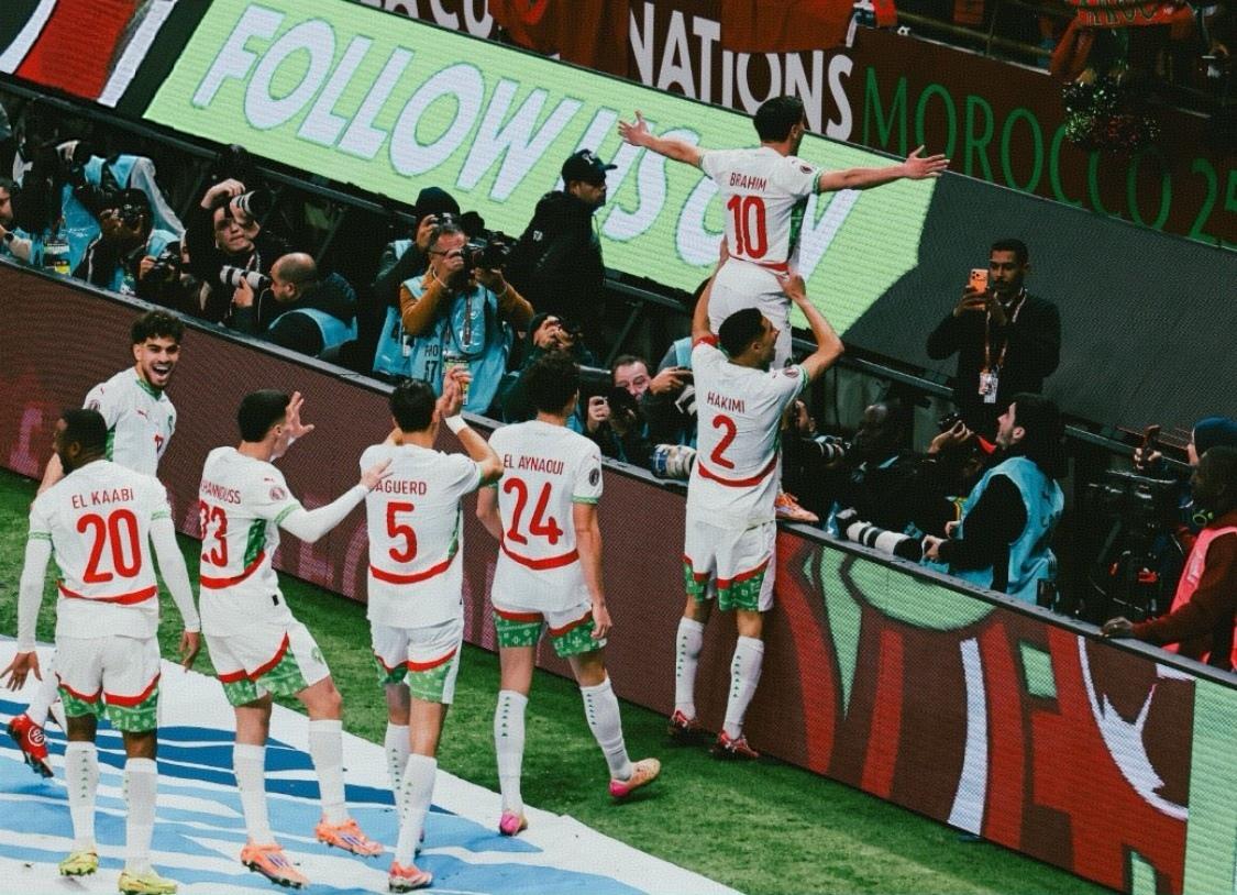 皇马边锋卜拉欣-迪亚斯连续五场进球，东道主摩洛哥2-0战胜喀麦隆晋级非洲杯四强！