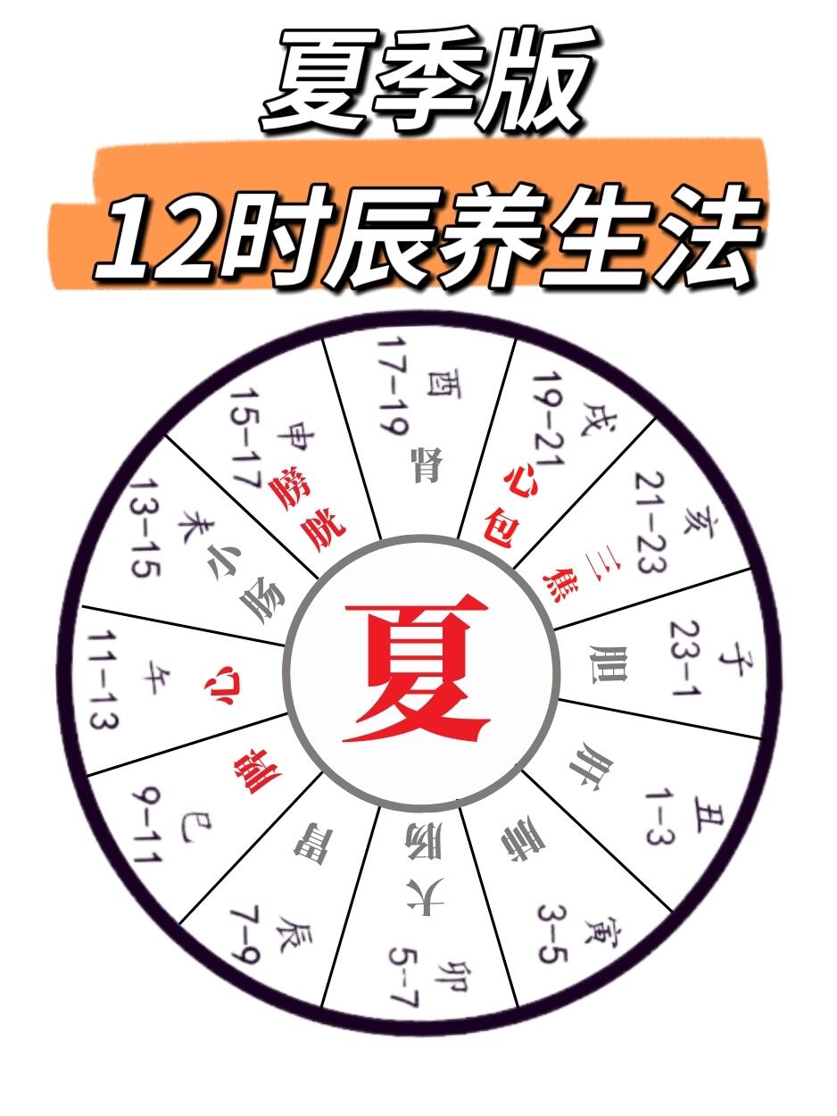 今日芒种，夏季的12时辰养生法