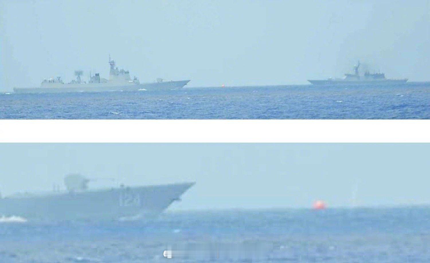 兵器影像 中国海军导弹驱逐舰刚刚在冲之鸟礁附近国际海域进行了实弹演习。一艘俄罗斯