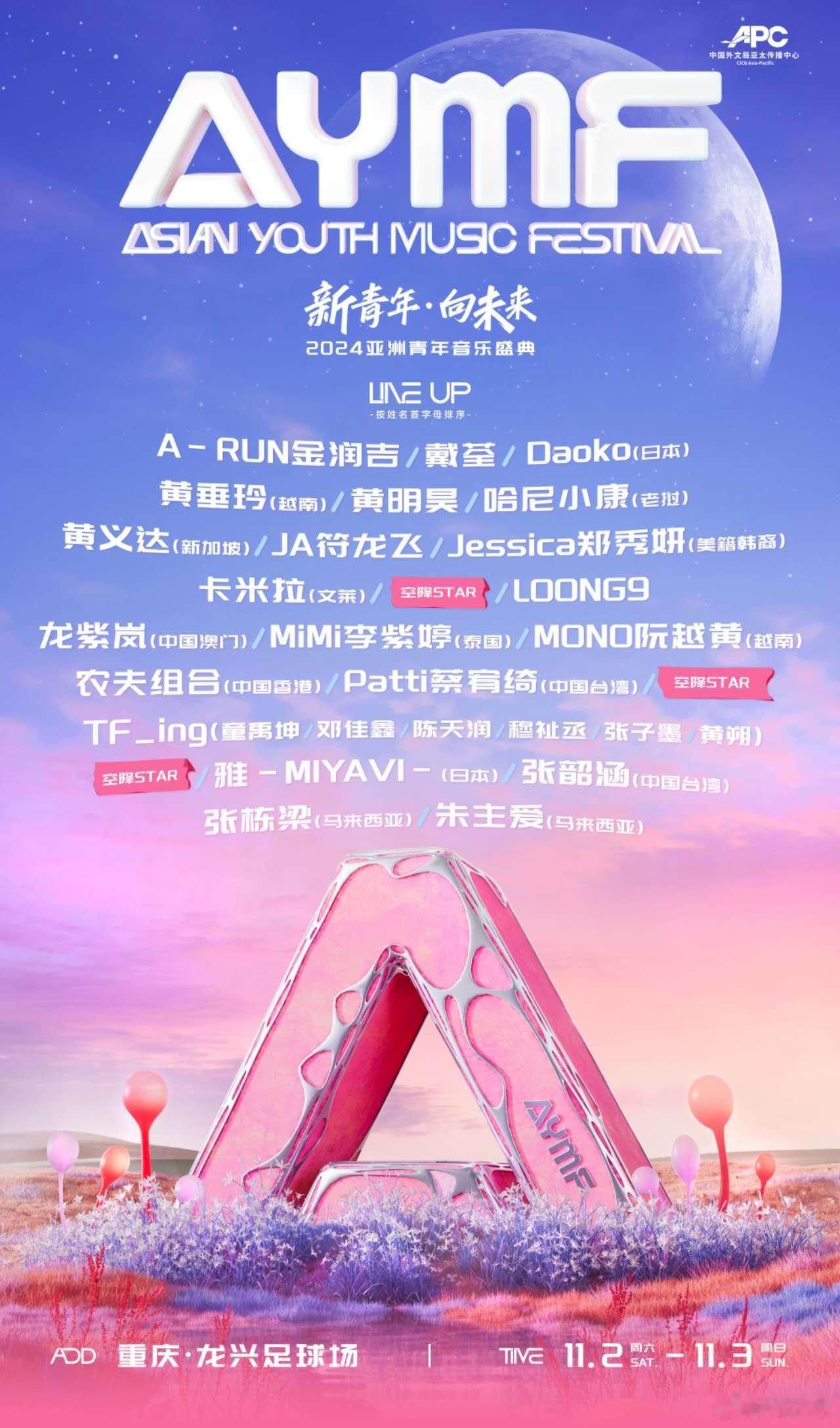 #亚洲青年音乐盛典官宣# 看得出来大家也都很期待AYMF新青年·向未来音乐盛典！