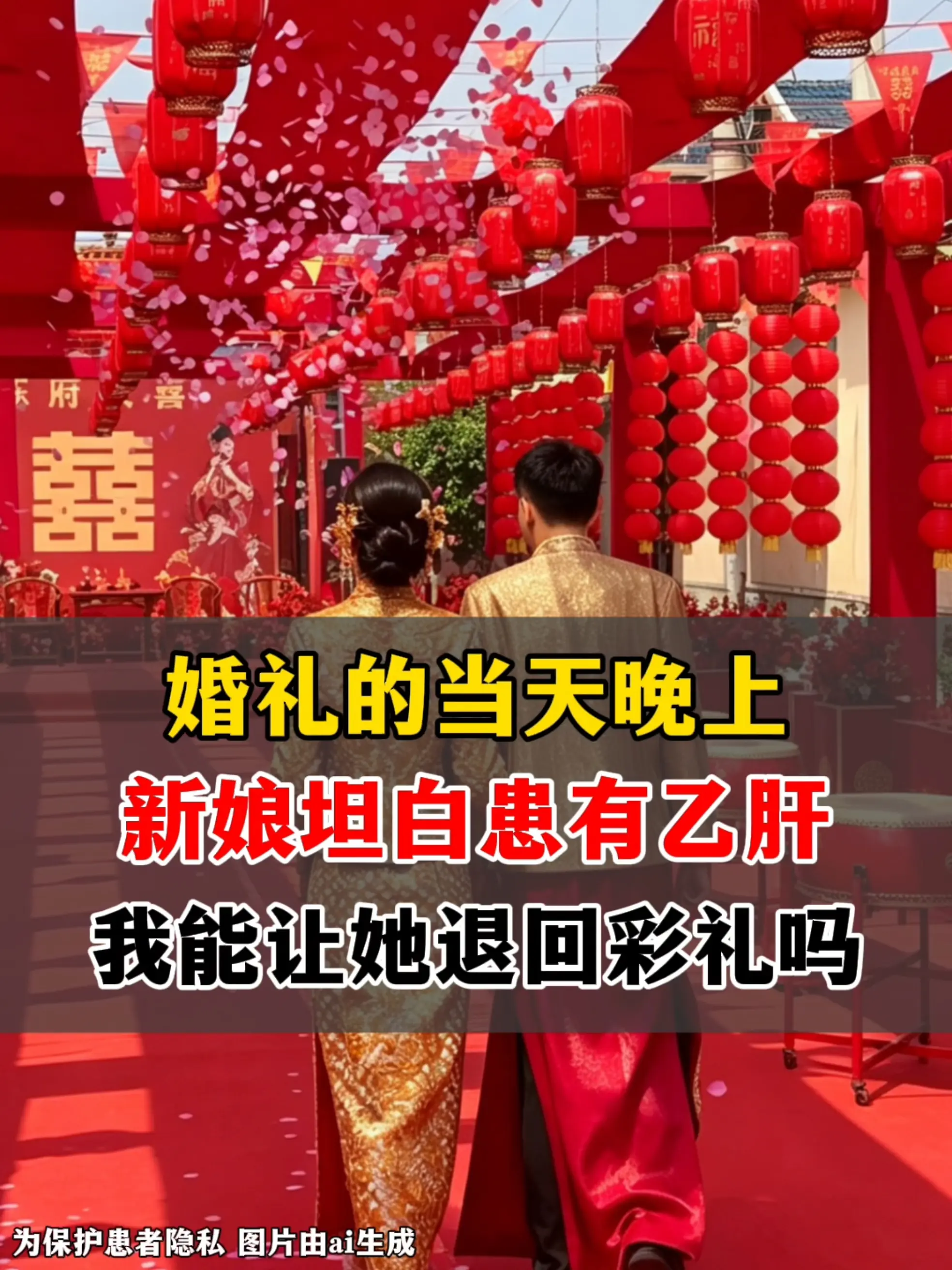 过年相亲认识一位隔壁村女孩，过了 2 个月就闪婚了。婚礼当天晚上，她一...