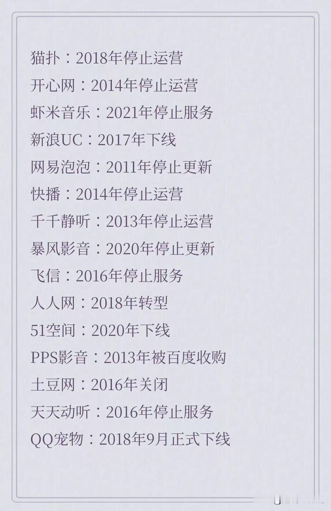 历史回顾：关于简体中文互联网的过去

这些网站都已经成为过去式了，你上过几个🤔