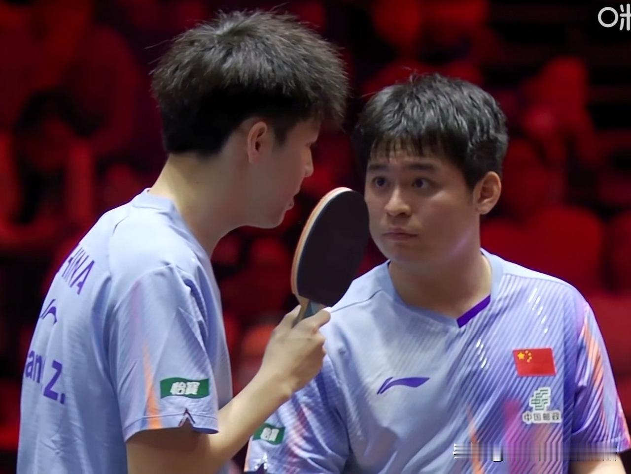 林诗栋和黄友政男双晋级，让一追三太棒了。
石油组合刚开始没找到感觉，先输一局没放