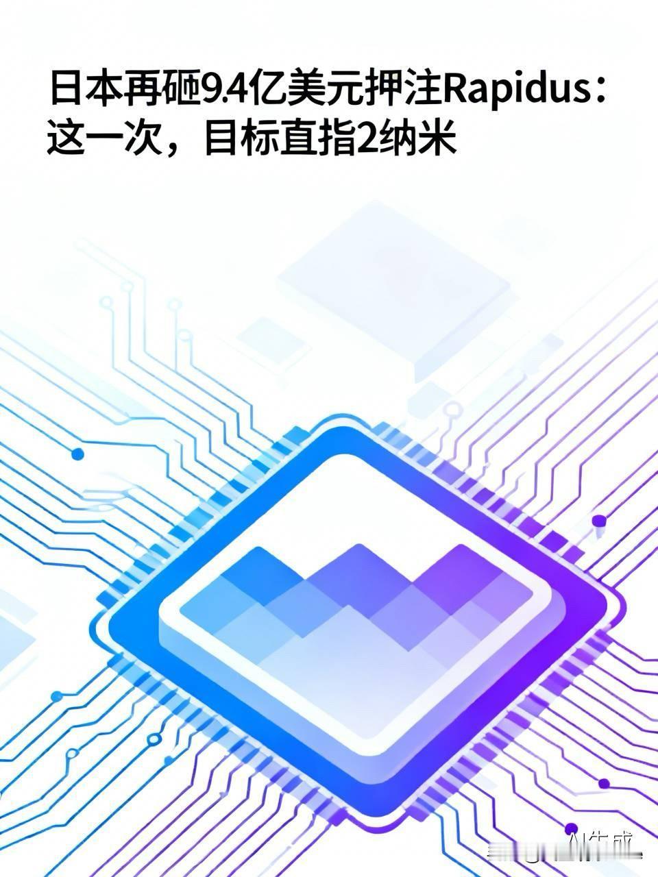 日本再砸9.4亿美元押注Rapidus：这一次，目标直指2纳米

日本政府又准备