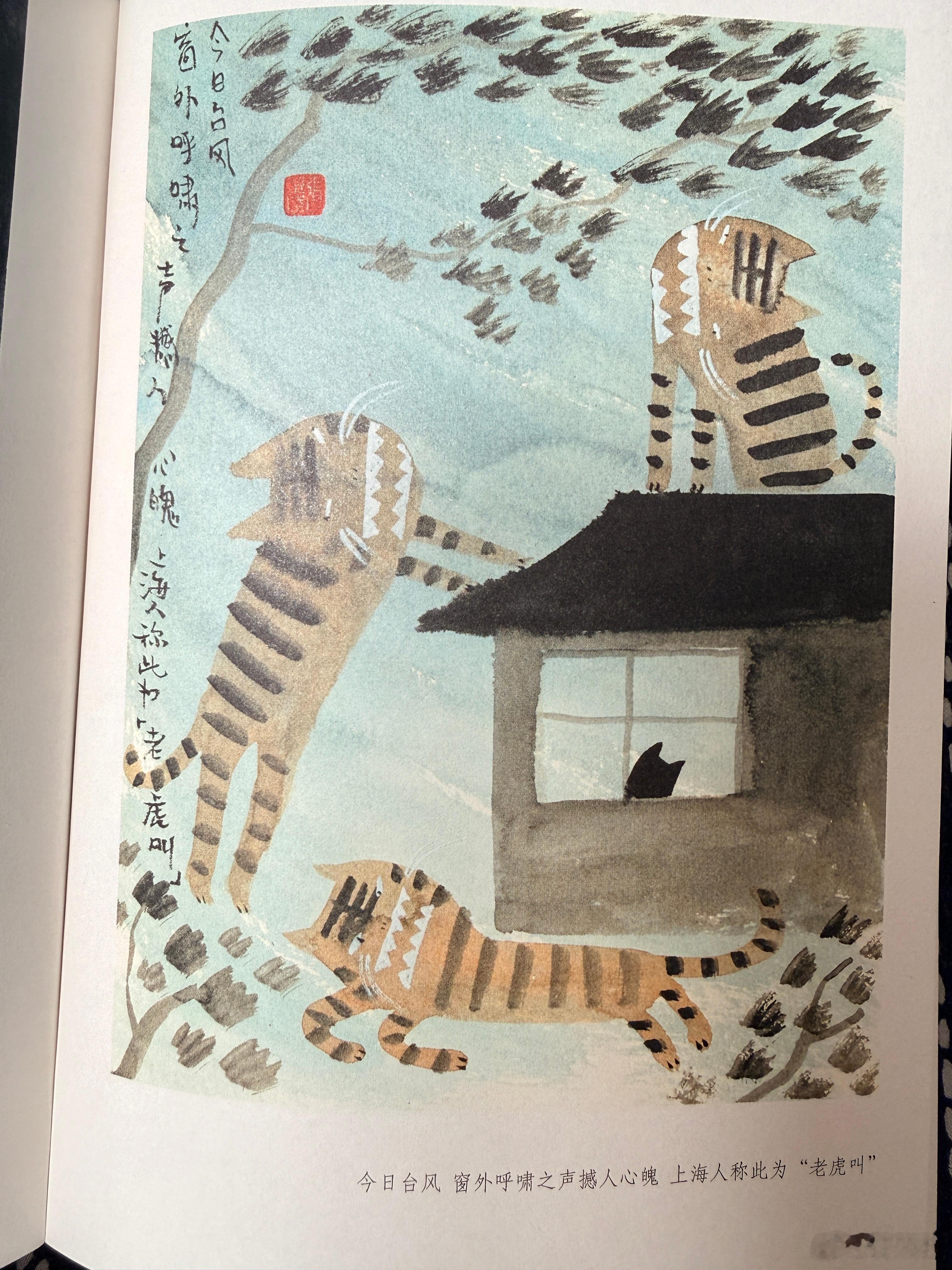翻一本很可爱的绘本《8424的夏天》，才知道上海人称台风为“老虎叫”。太形象了，
