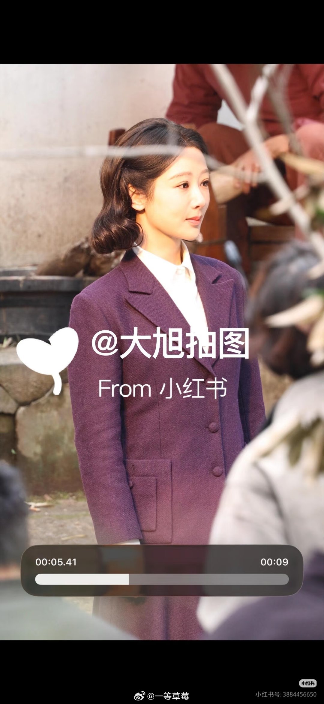 杨紫《玉兰花开君再来》的造型生图 