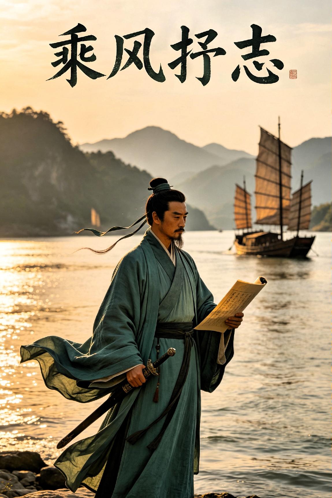《乘风抒志》

 
乘风破浪展雄才，浩气凌云万里开。

壮志扬帆追远梦，豪情逐雾
