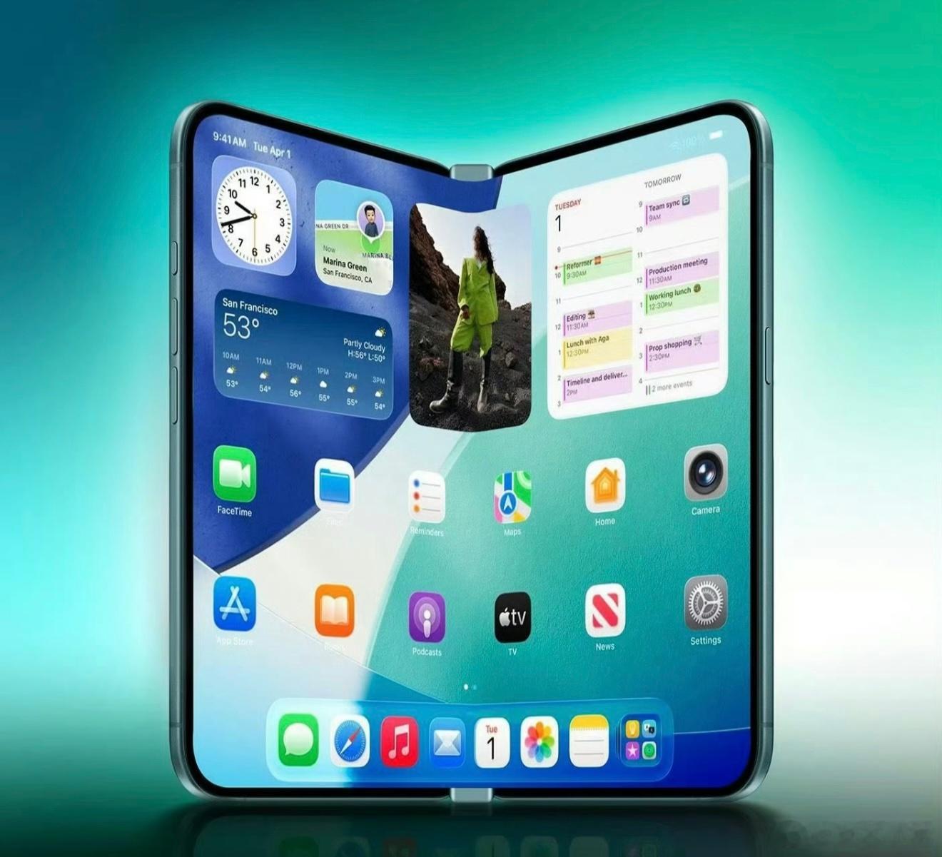 iPhoneFold来了国产机怕了吗这ct…是咋想出来的？有必要这么捧着iPho