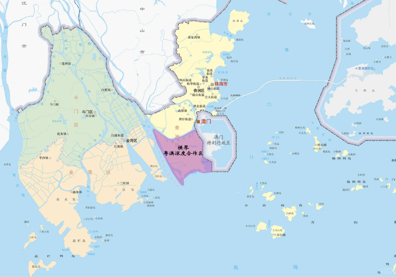 横琴粤澳深度合作区国土空间总体规划图