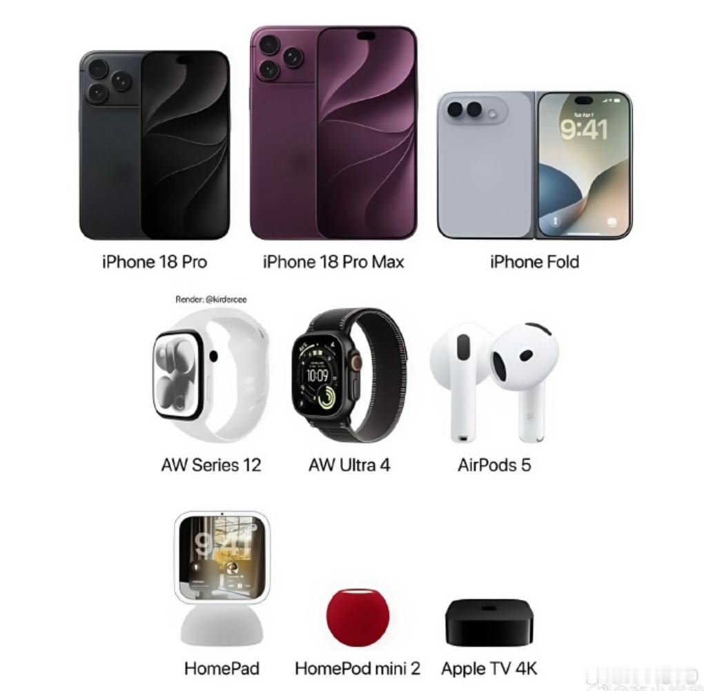 苹果将迎最大规模产品发布潮 其中有iPhone 18 Pro、iPhone 18