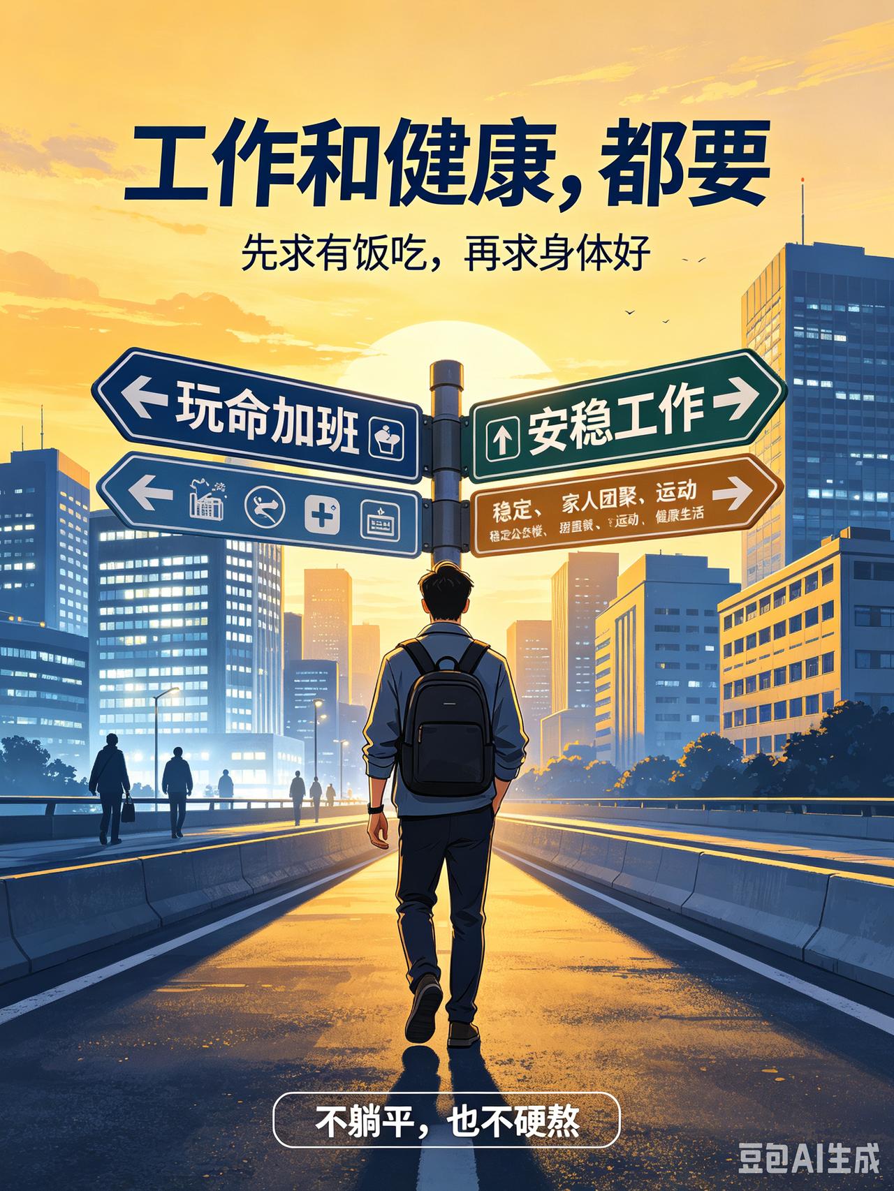 你觉得工作和健康哪个更加重要?
 经常有人争论，工作跟健康，哪一个排在第一位？