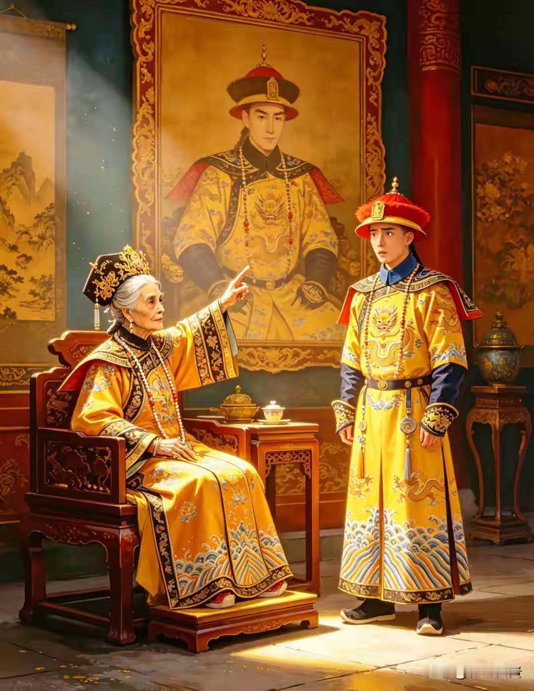 孝庄晚年唤康熙，指墙上古画垂泪：孩子，这才是你的生父
 

 
康熙二十六年寒冬