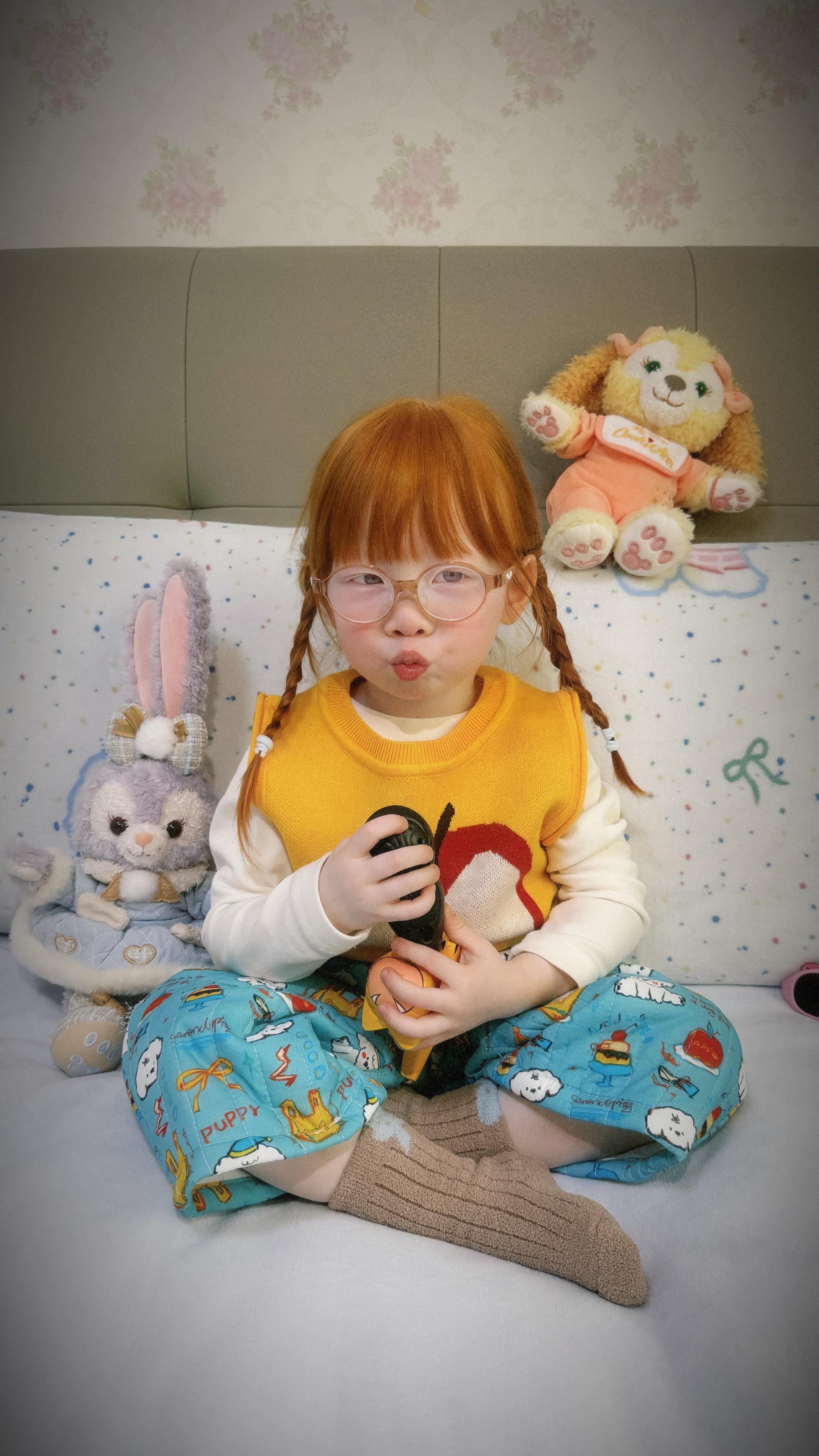 妈妈我好喜欢小狗狗的床单呀～