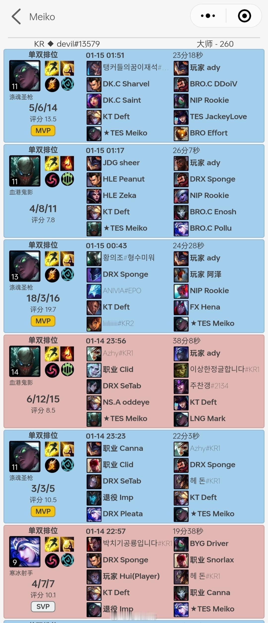 Meiko和Deft韩服连撞六局，好有缘分[哆啦A梦吃惊]

#Meiko和De