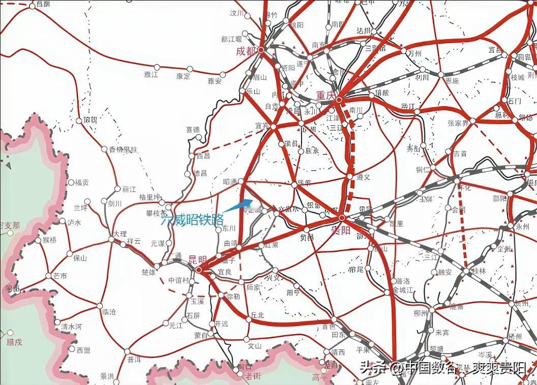 贵州高铁新新进展！

近日六威昭高铁在贵州铁路投资集团发布威宁至昭通段可行性编制