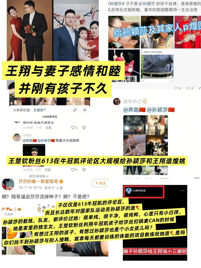 王楚钦拧拉得分孙颖莎哇哦王楚钦粉丝咋了。。 
