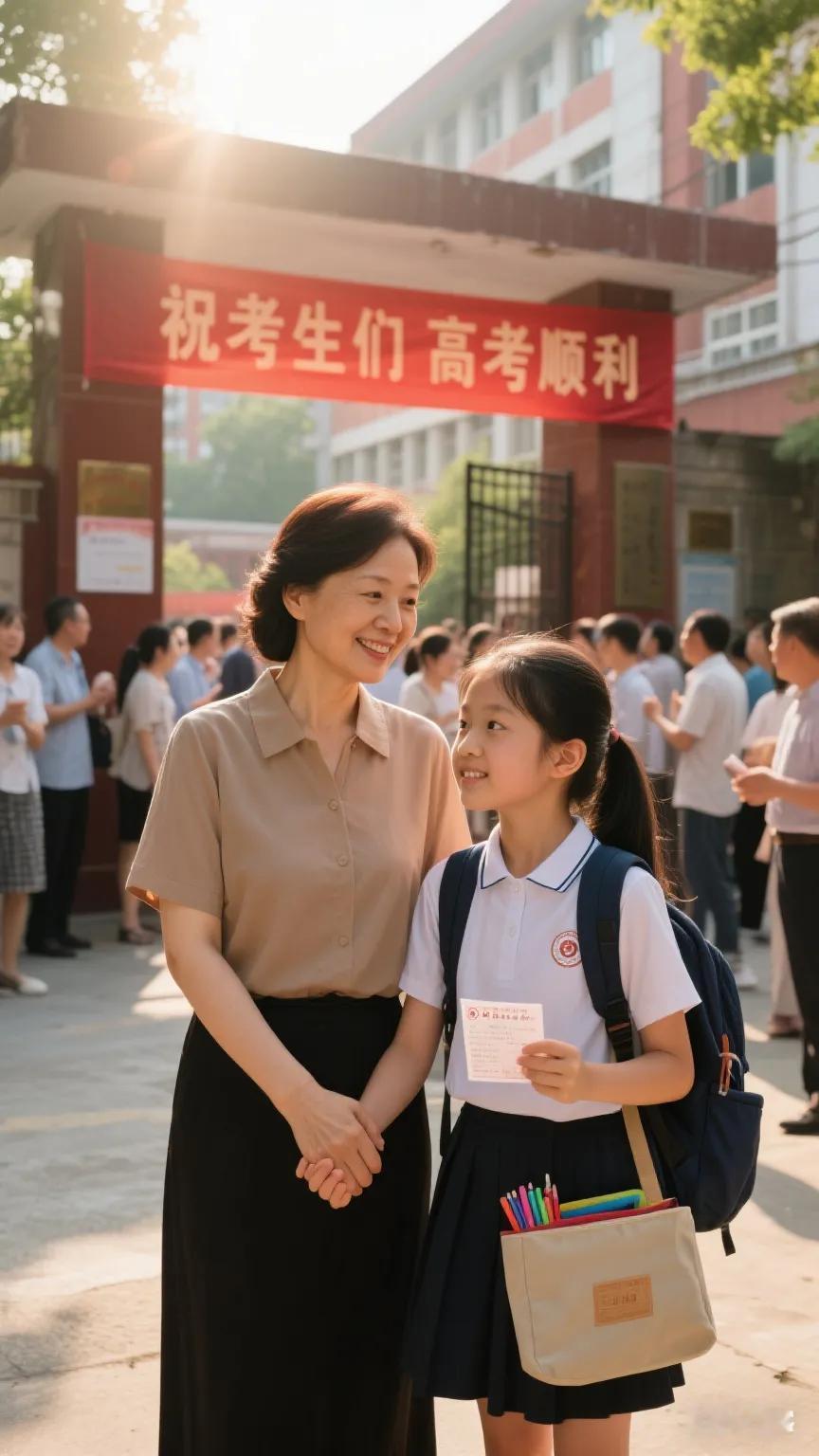 妈妈送女儿去高考的，女儿说：你会后悔的！妈妈问：为什么？女儿说：不考大学，我去学