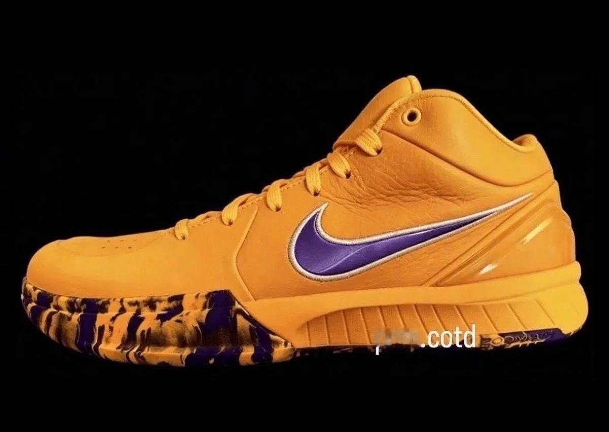 Nike Kobe 4 Protro「Lakers」又有新配色的Kobe 4 P