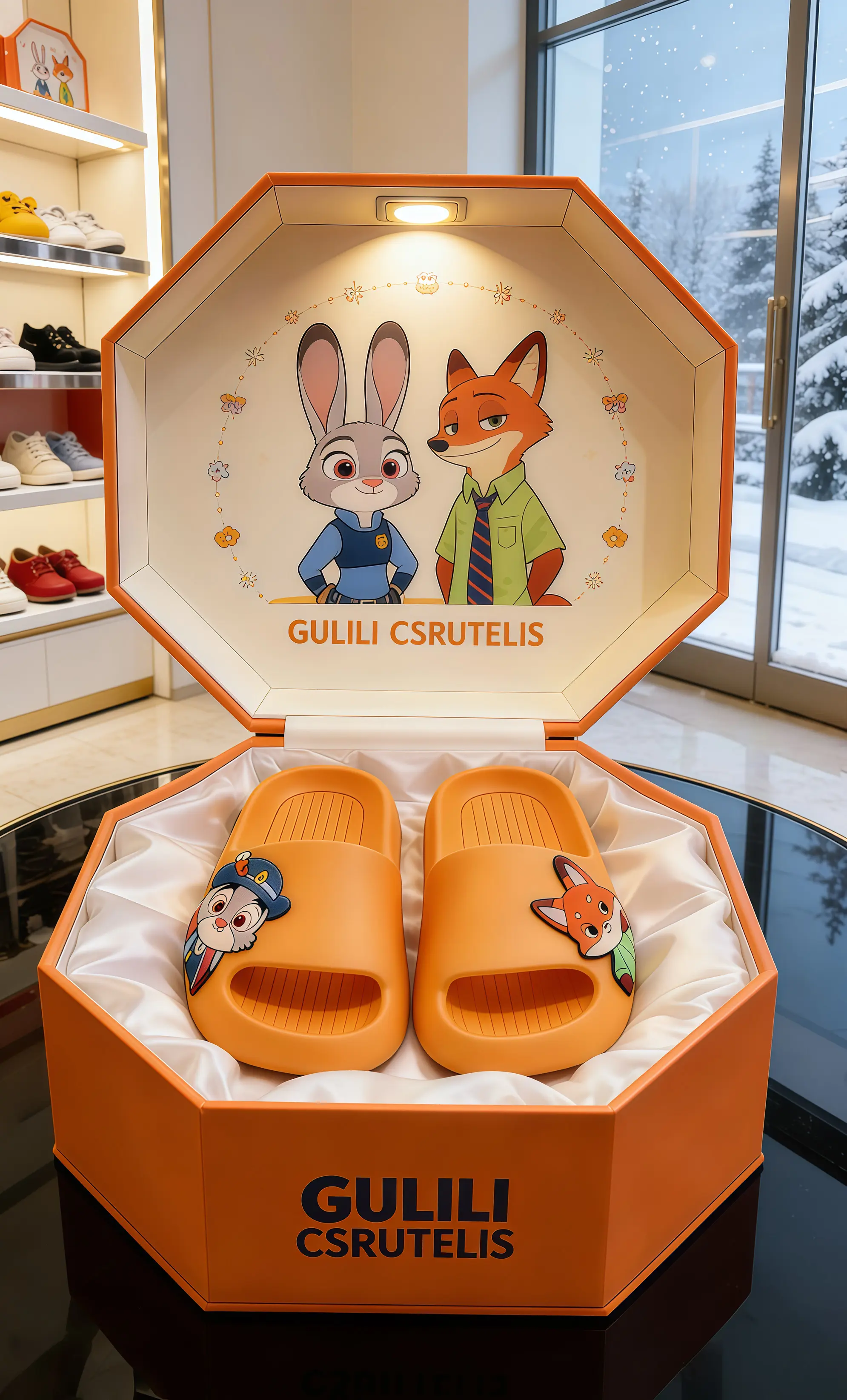 亲子拖鞋洗澡拖鞋 儿童拖鞋卡通拖鞋 朱迪尼克