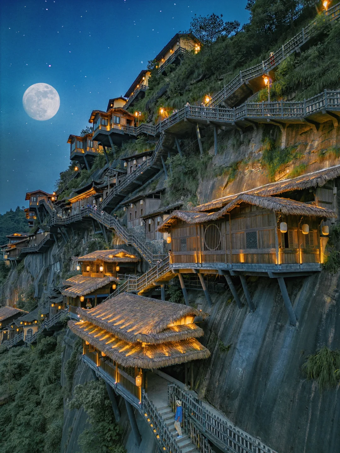 盘点2023去过的7️⃣个江南古镇夜景天花板