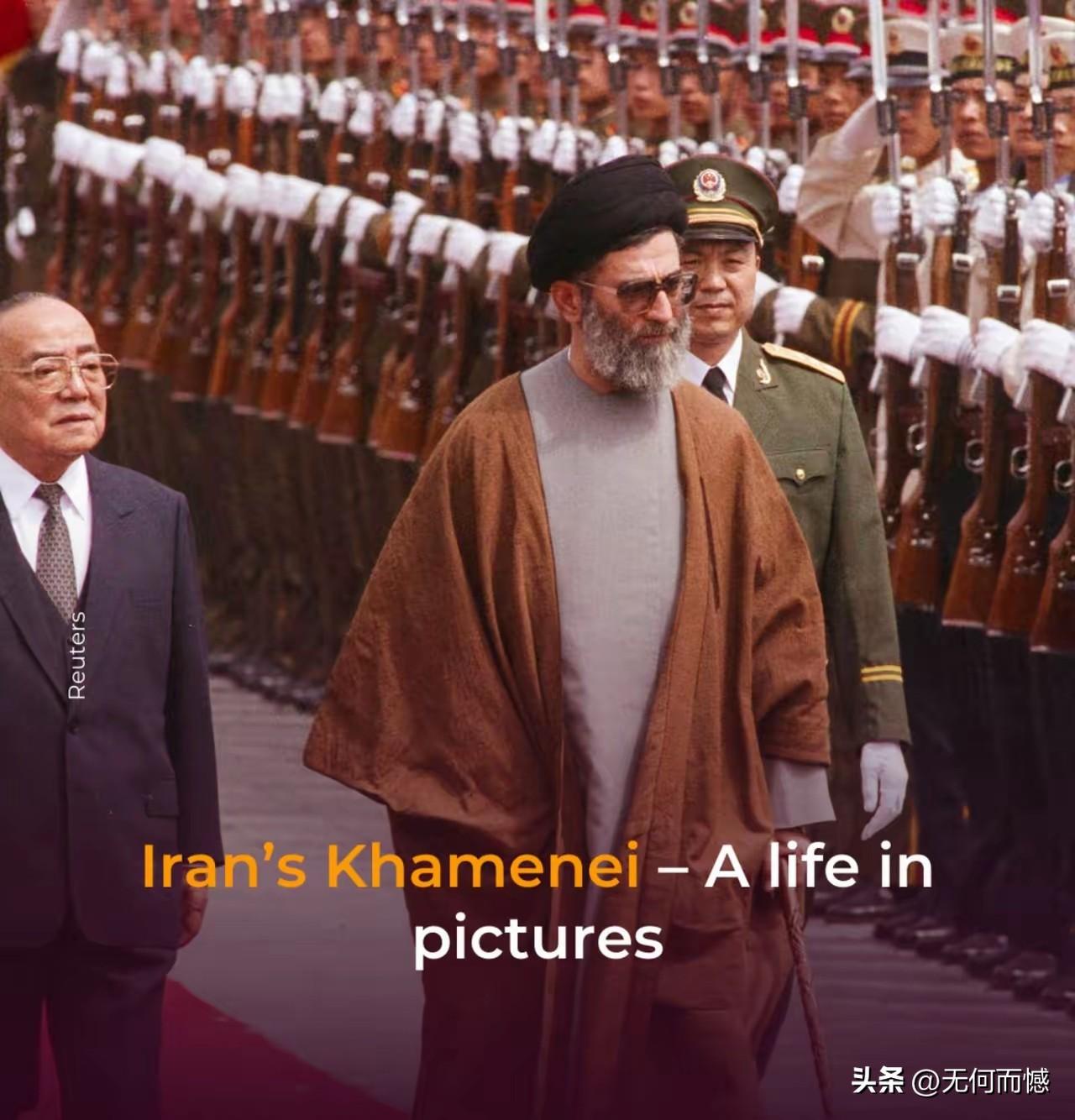 这是哈梅内伊37年前来访时的照片，那时候他才50岁，但是看起来非常的沉稳，有一种