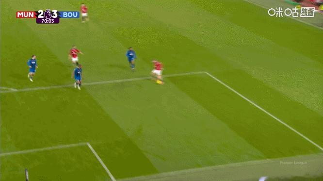 伯恩茅斯禁区防守连续出现手球情况！但是主裁觉得不构成点球的判罚！曼联vs伯恩茅斯