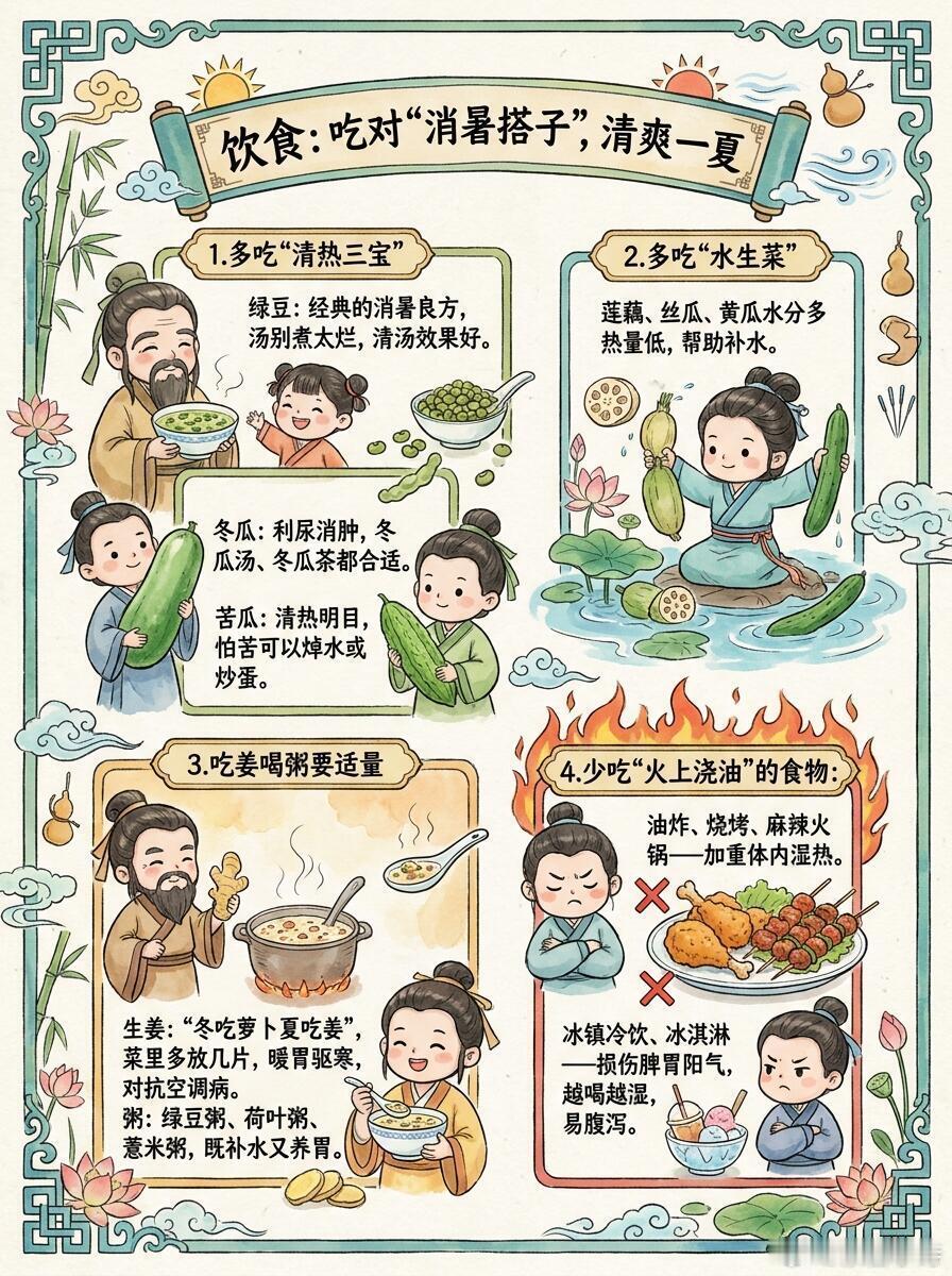 中国24节气之~小暑节气养生全指南🌞小暑到！“上蒸下煮”模式开启，这份养生指南