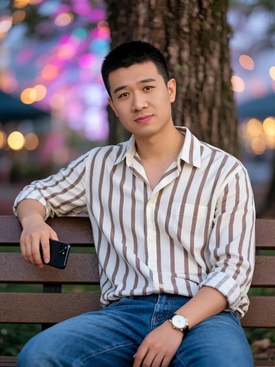 AI都市休闲照，随变AI让你秒变“照骗”🤳    智能滤镜一开，路人...