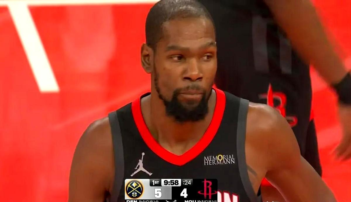 火箭两大巨星杜兰特13分、申京14分，球队却只是以109：112输给掘金三分，为