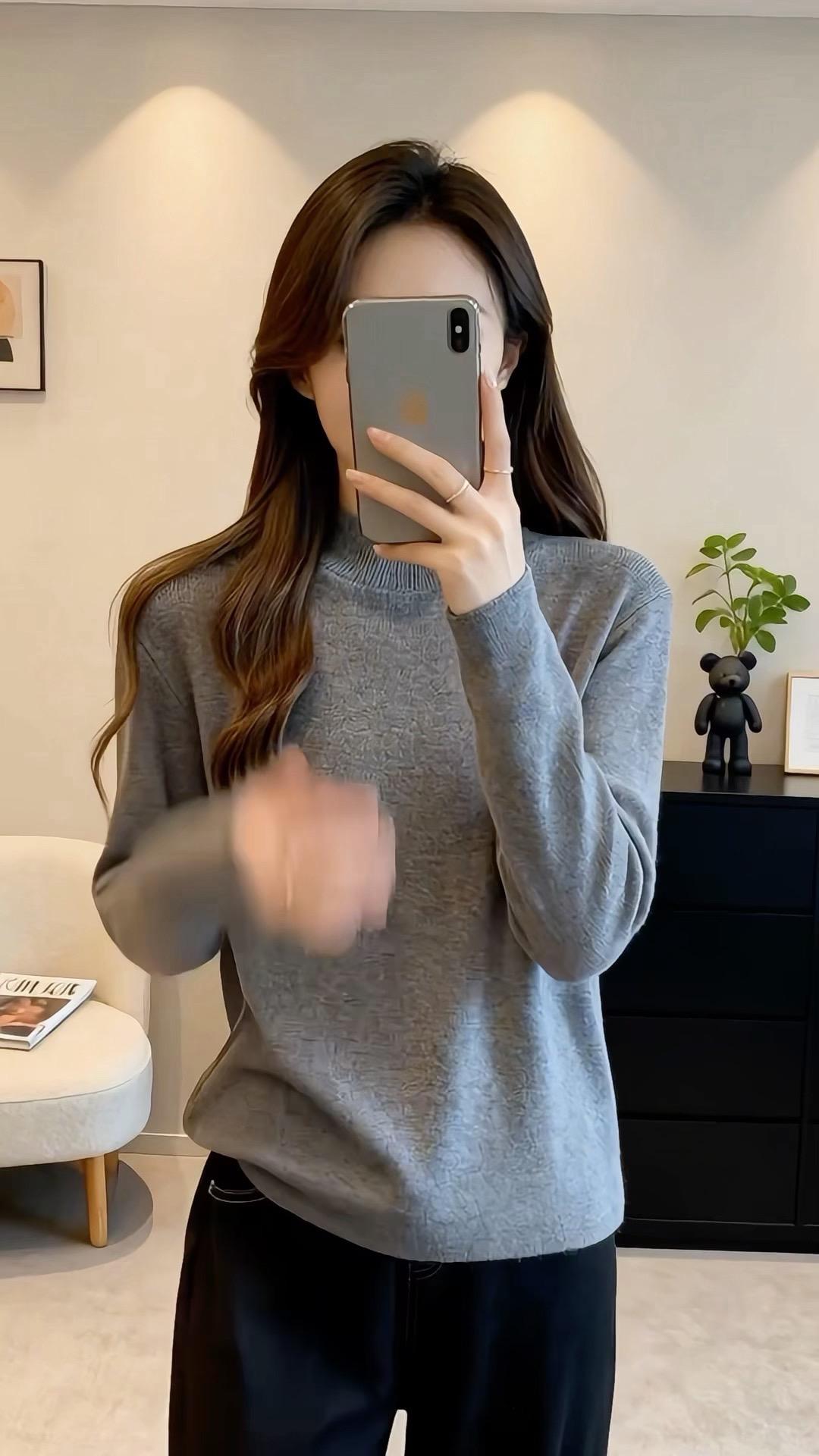 穿出高级感 针织打底 上衣穿搭 每日分享 休闲减龄穿搭