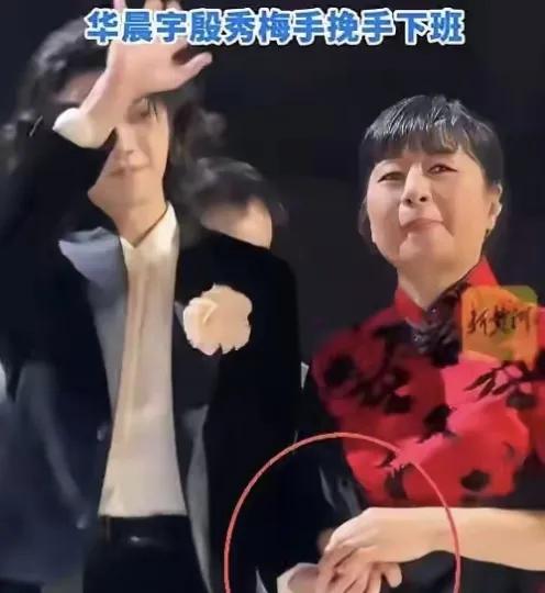 华晨宇殷秀梅手挽手下班引热议，亲生母子也不过如此
华晨宇和殷秀梅手挽手下班的画面